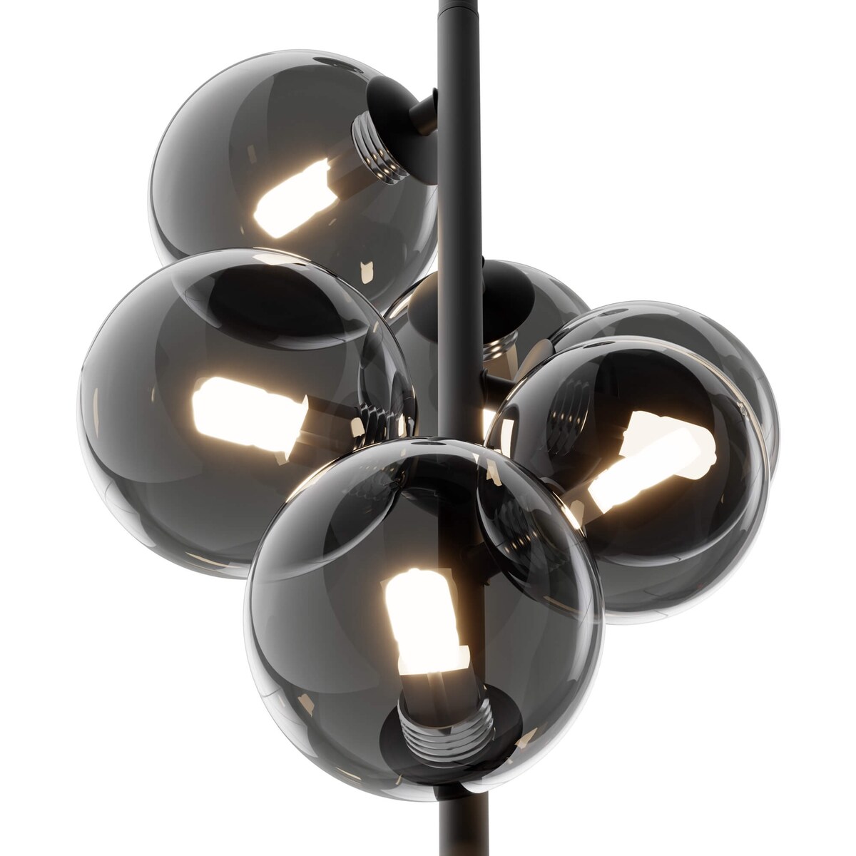 Kulista lampa wisząca Dallas MOD545PL-06B do salonu czarna