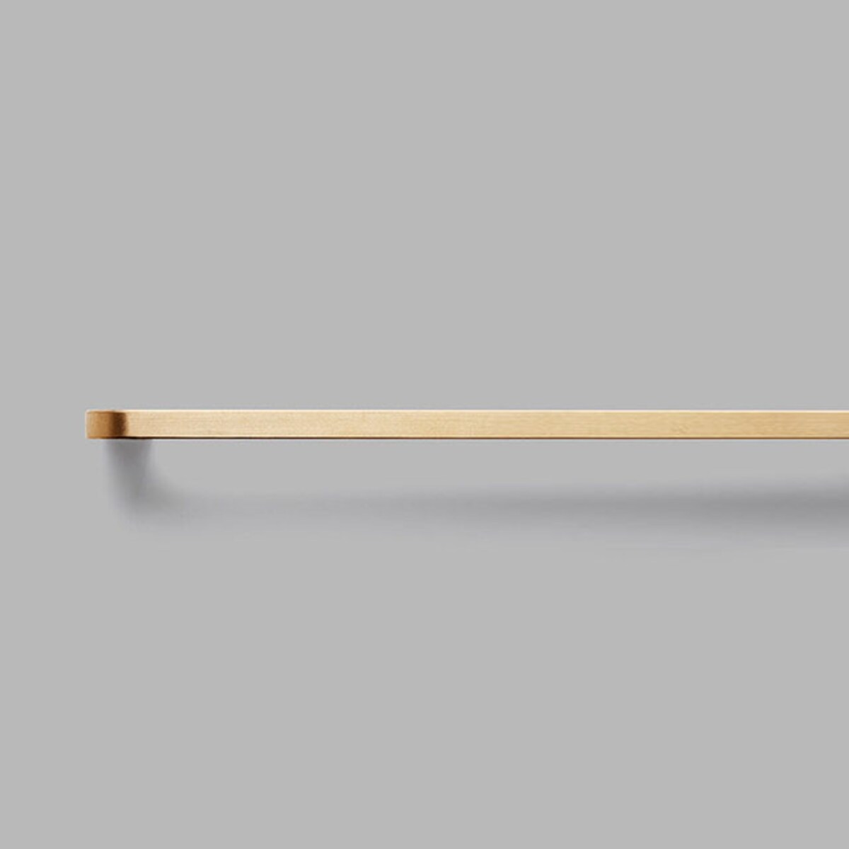 ISA 320 (L) uchwyt podłużny mosiężny szczotkowany nielakierowany