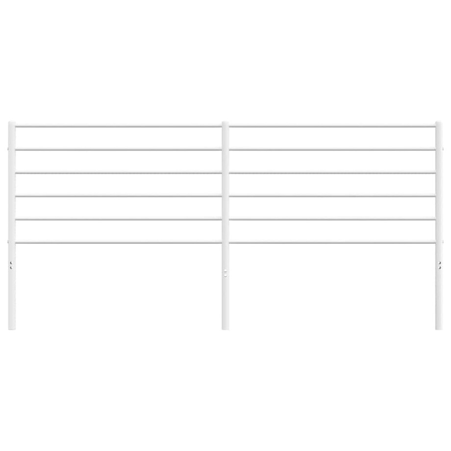 vidaXL Metalowe wezgłowie, białe, 180 cm