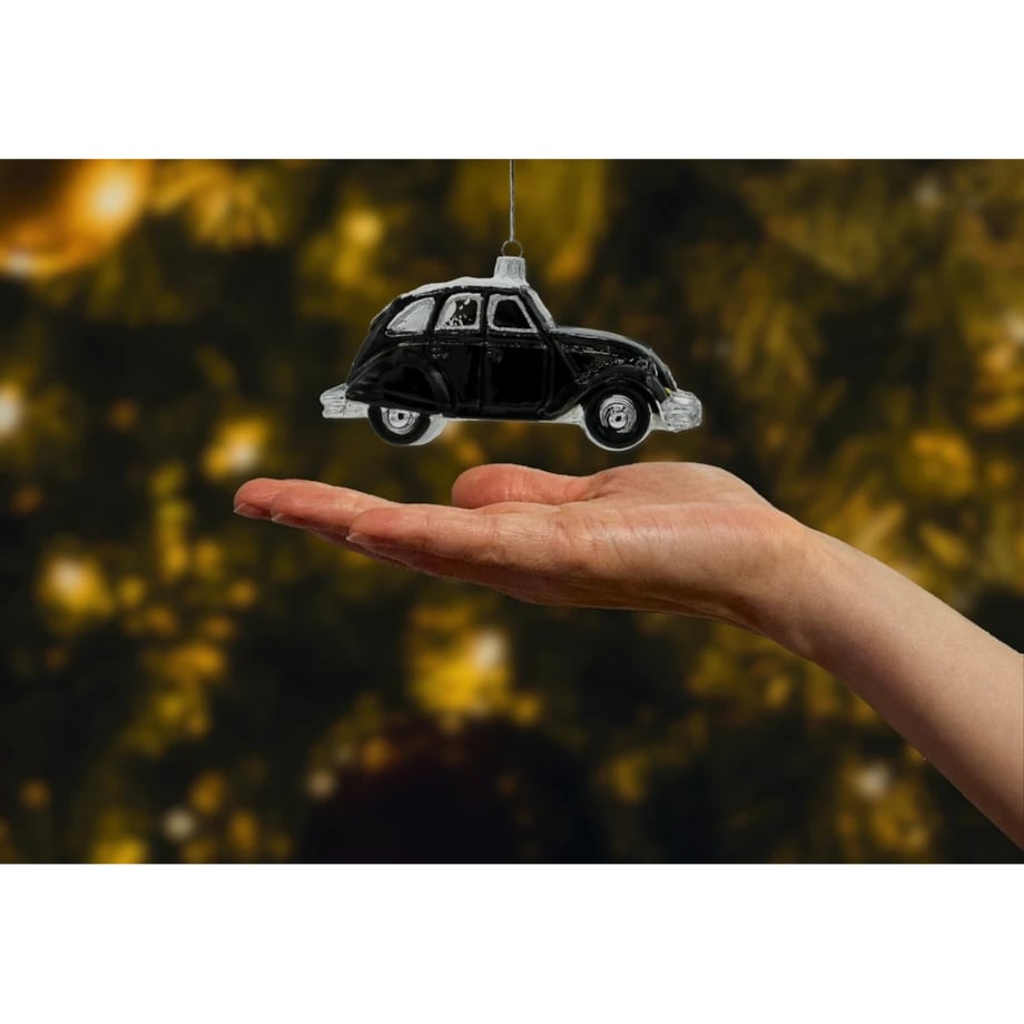 Bombka choinkowa: Samochód Citroen 2CV: czarny