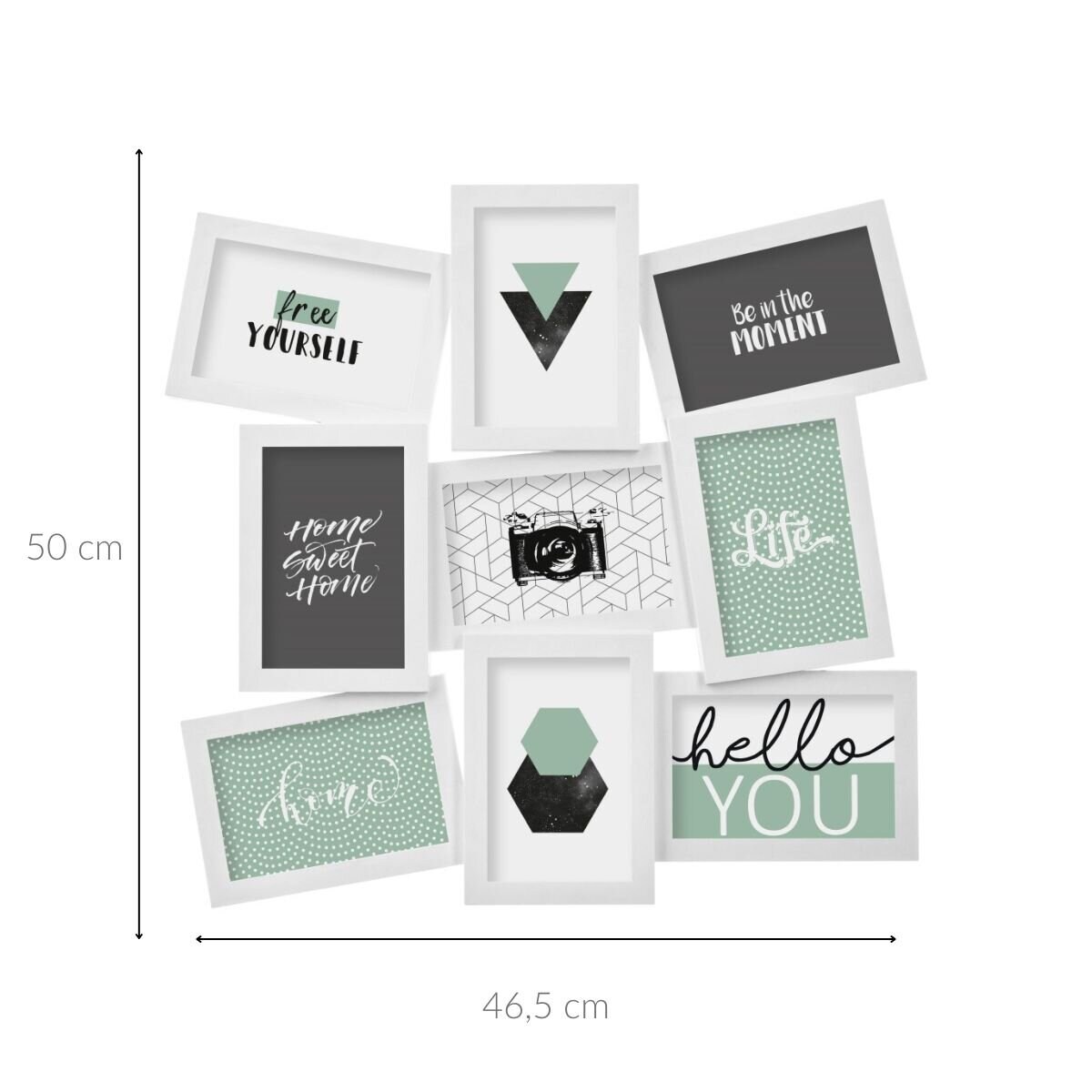 Ramki na zdjęcia, kolaż, 9 elementów