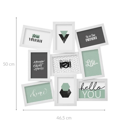 Ramki na zdjęcia, kolaż, 9 elementów