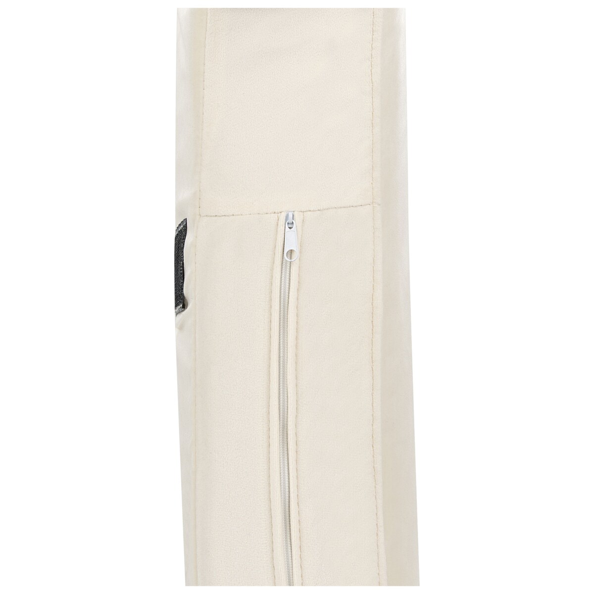 Fotel uszak welurowy złamana biel ALTA