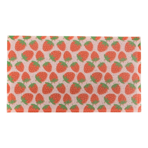 Wycieraczka z wzorem truskawek - (70 x 40 cm)