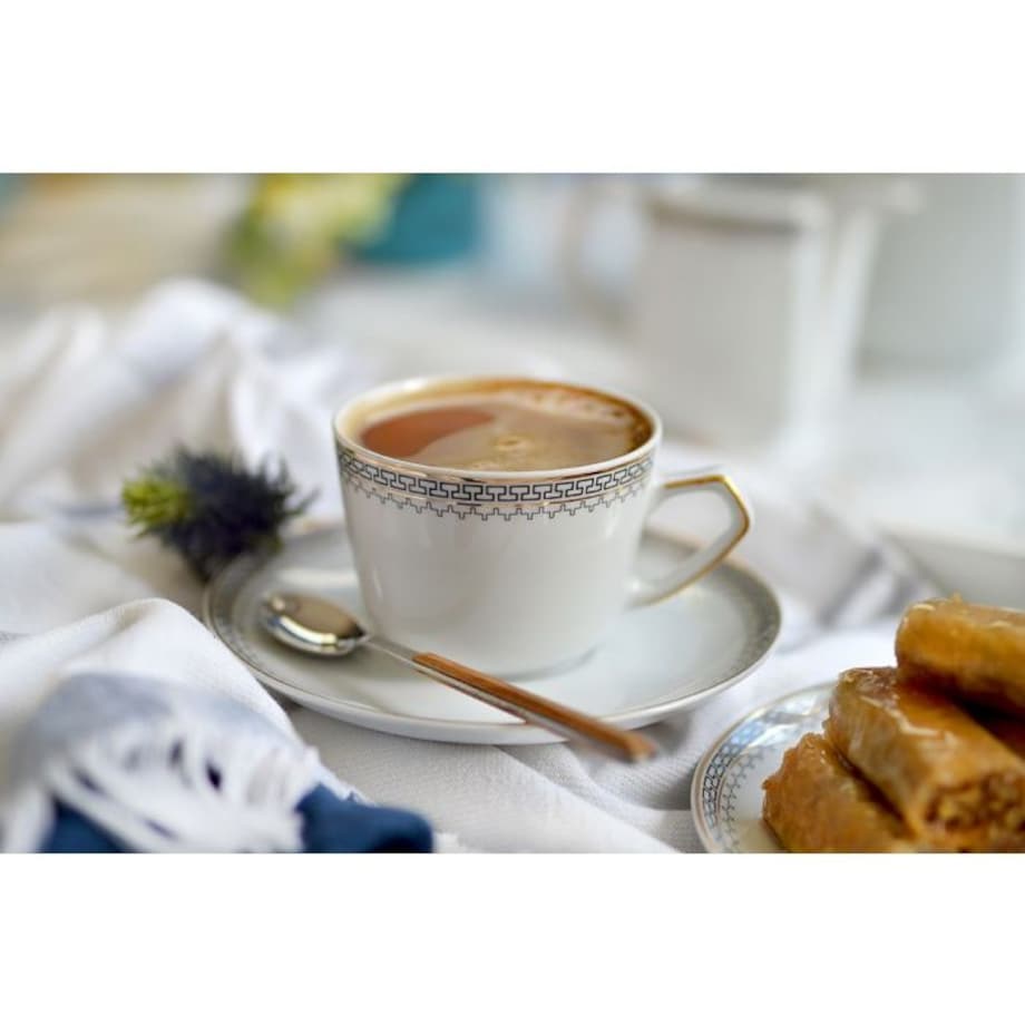 Garnitur do herbaty dla 6 osób 23 el. Pułaski Grecka Droga 8051