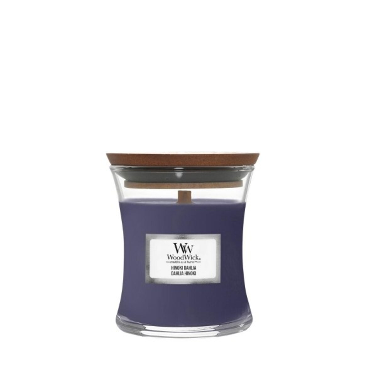 WoodWick świeca mała HINOKI DAHLIA