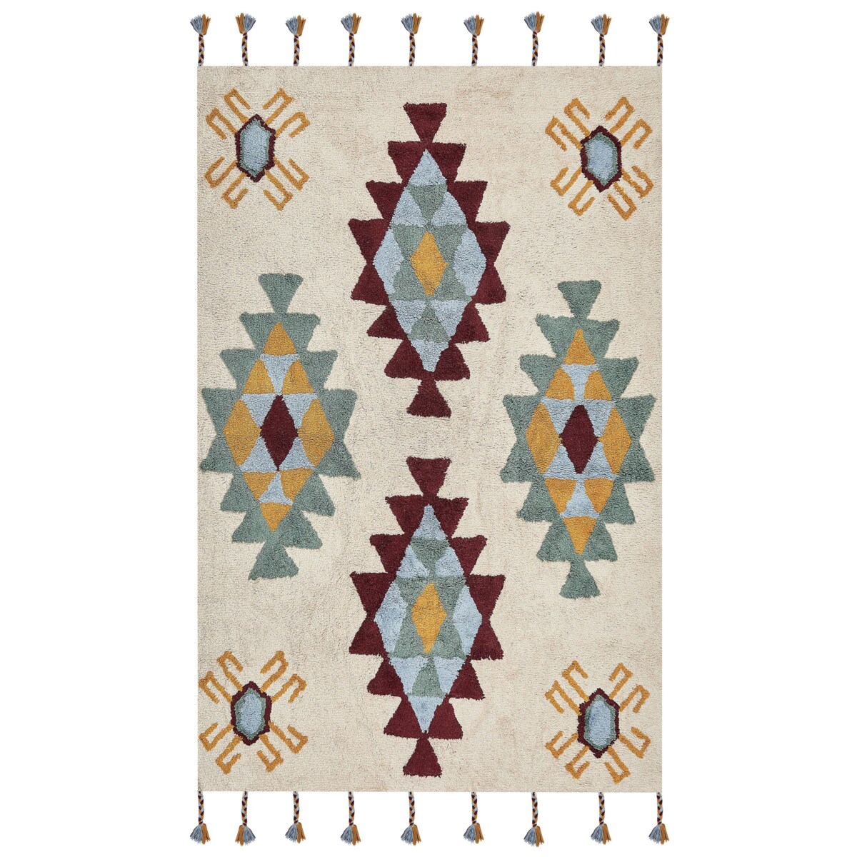 Dywan bawełniany 160 x 230 cm wielokolorowy DUZCE