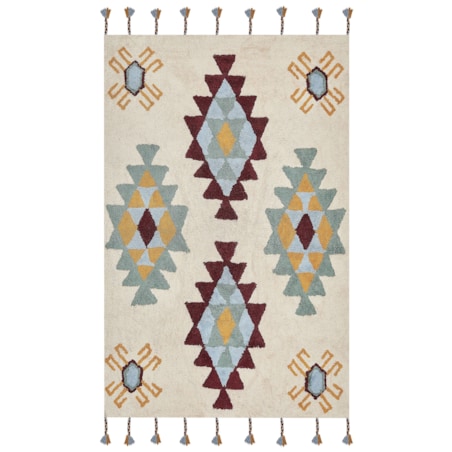 Dywan bawełniany 160 x 230 cm wielokolorowy DUZCE