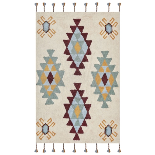 Dywan bawełniany 160 x 230 cm wielokolorowy DUZCE