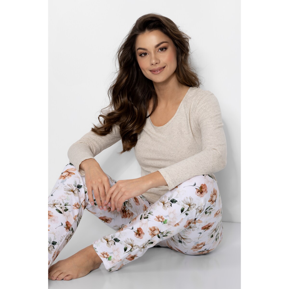 Piżama Esme Cannabis Beige, S