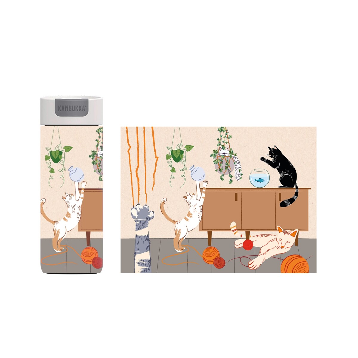 Kambukka kubek termiczny 2x Olympus 500ml Zestaw Woof n' Meow