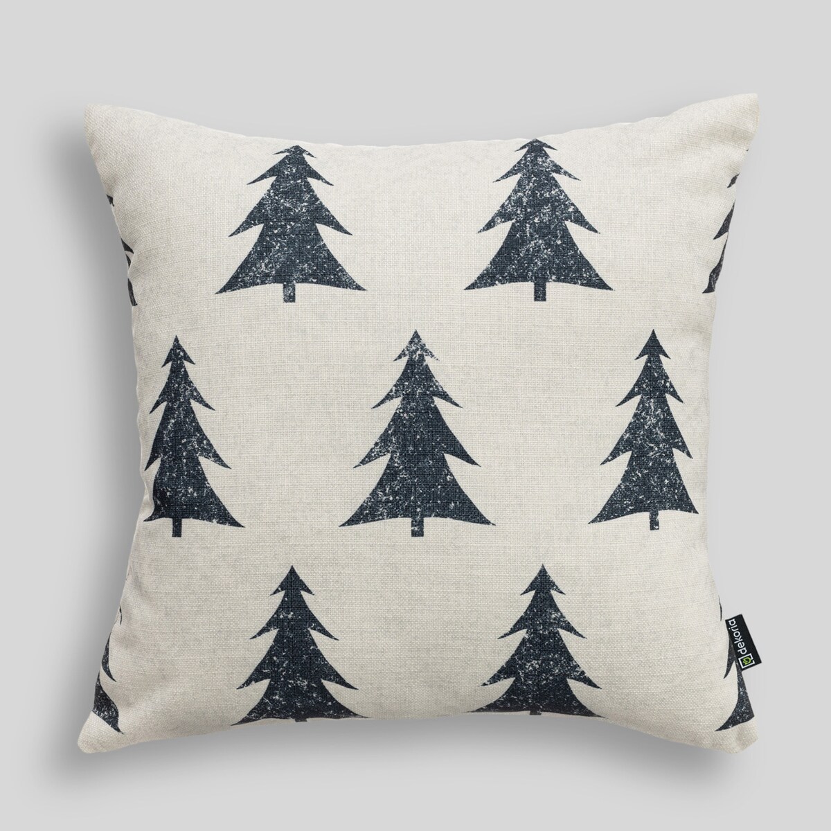 Poszewka na poduszkę Evergreen Whimsy 43x43 cm boże narodzenie, święta, świąteczne, biały-ecru-kremowy, 43x43 cm