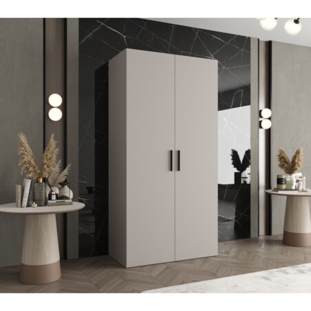 Szafa uchylna otwierana BARI 1 100 wys. 202 cm Kaszmir + u. Czarny