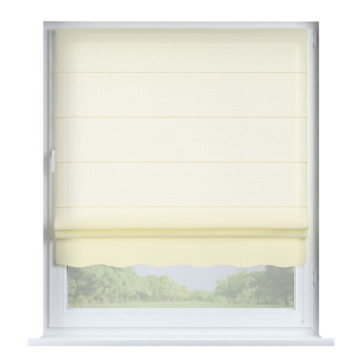 Roleta rzymska Florencja 120x150 prześwitujący ecru