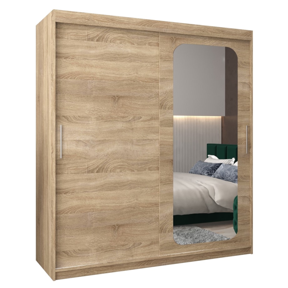 Szafa przesuwna Garderoba PROMO T2 180 sonoma/sonoma