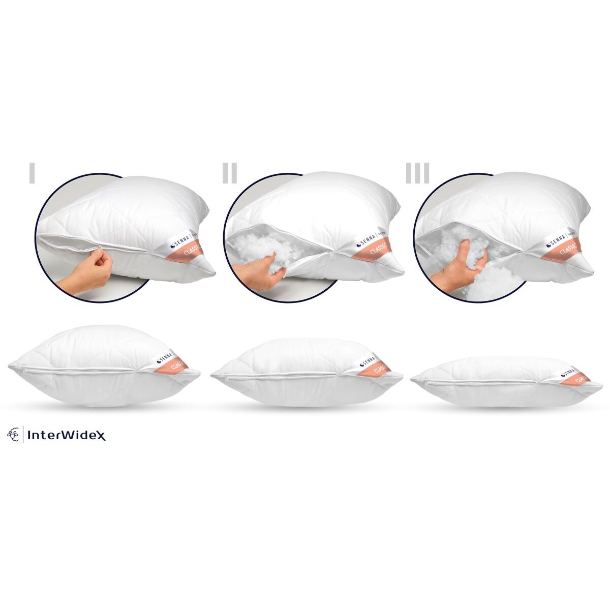 Poduszka regulowana 40x60 CLASSIC COMFORT biała