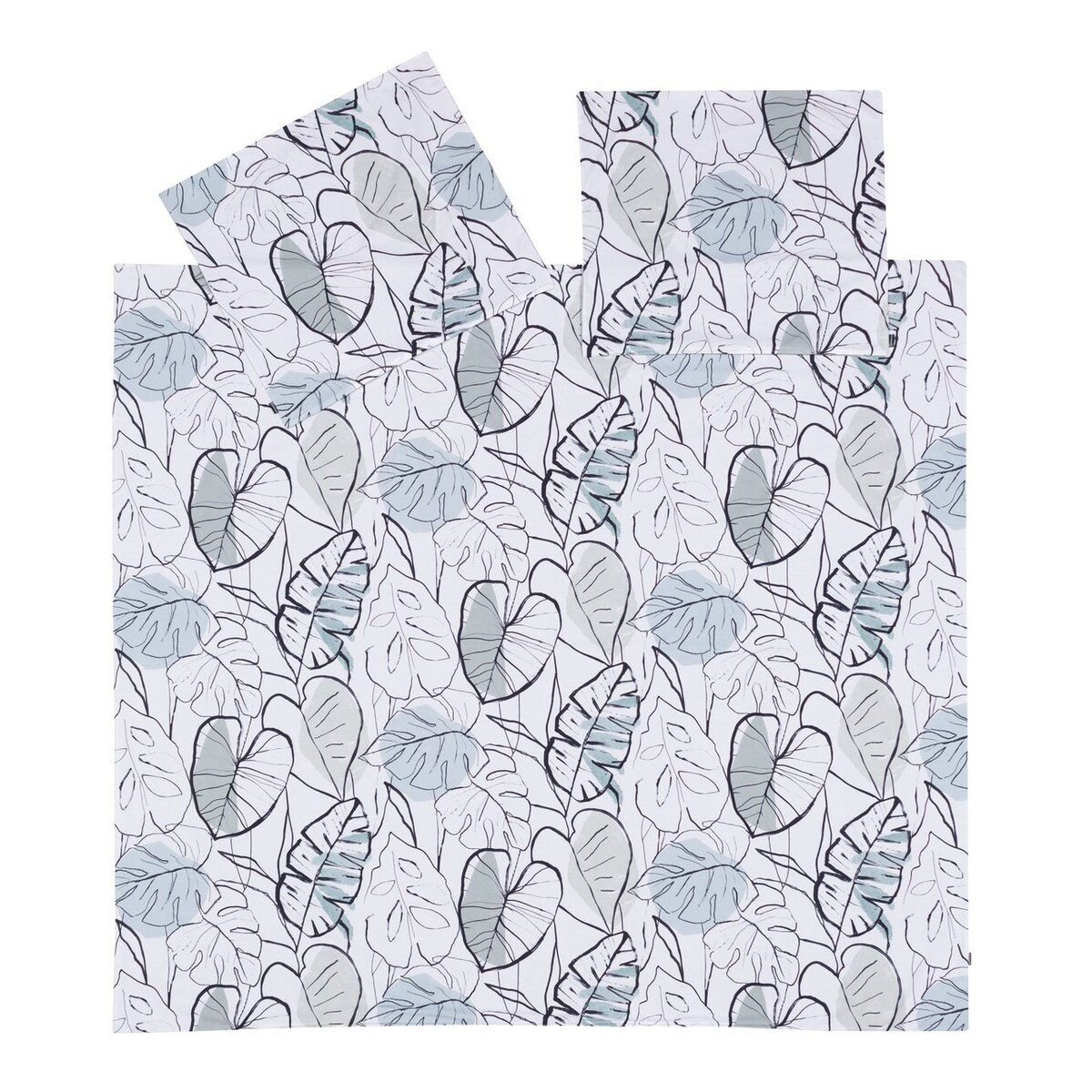 Komplet pościeli bawełnianej Monstera Leaves 220x200cm, 220 x 200 cm