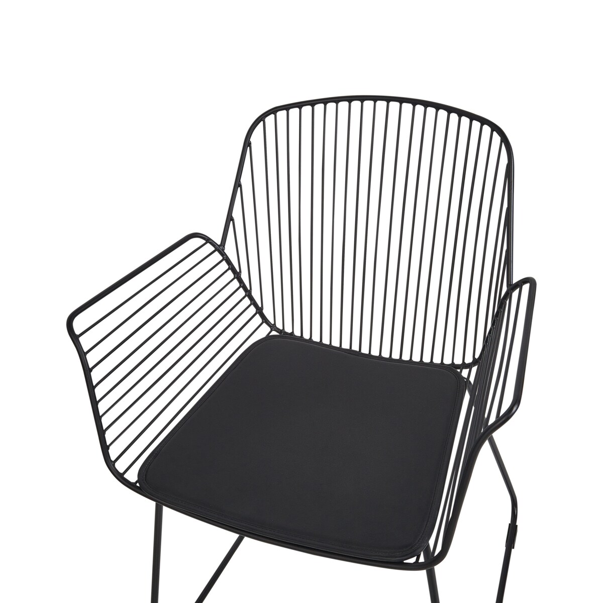 Zestaw 2 krzeseł do jadalni czarny APPLETON