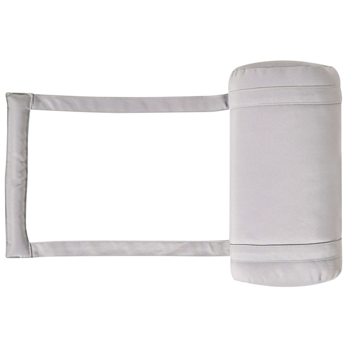 Leżak ogrodowy z poduszką JAVA PREMIUM Drewno akacjowe Jasnoszary