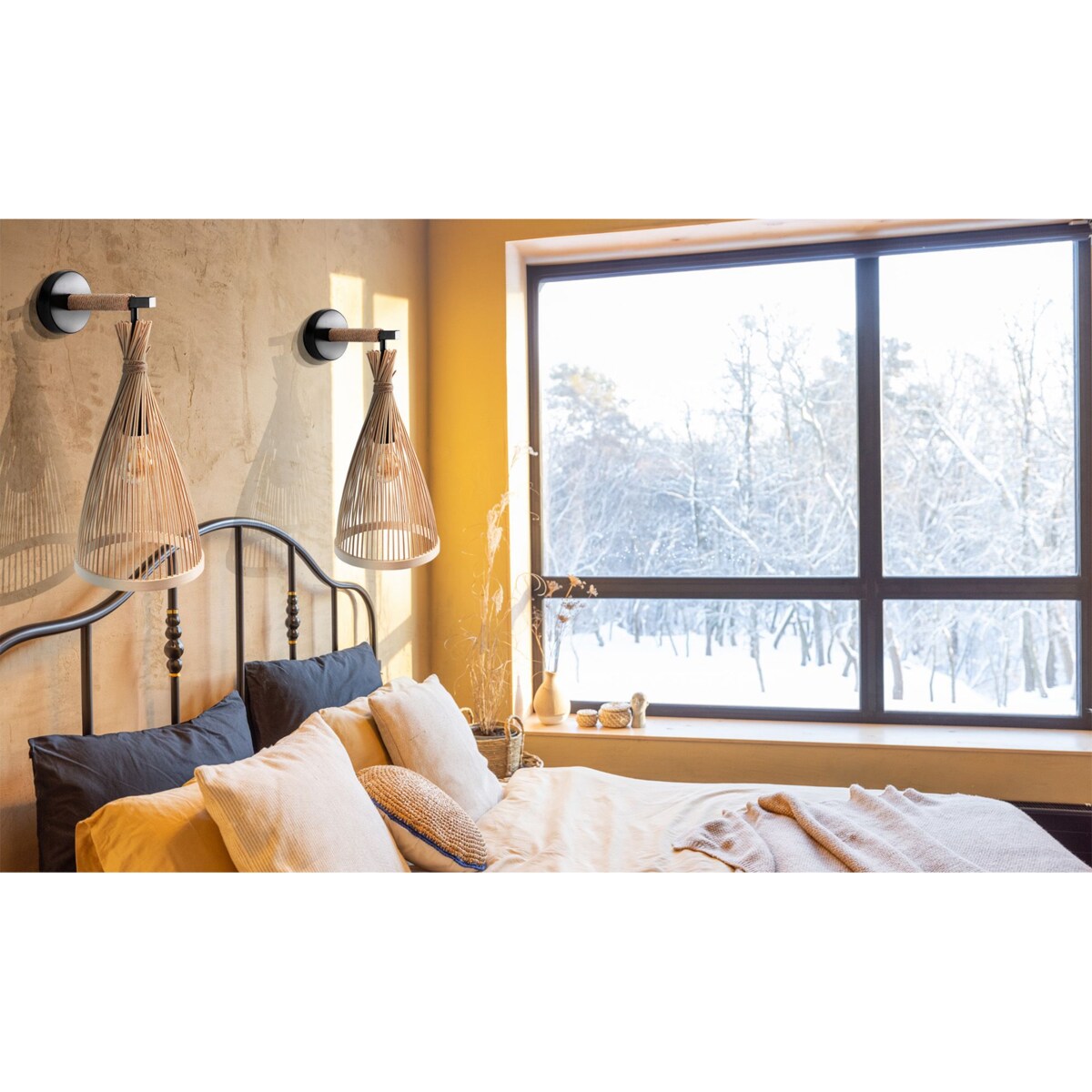 LAMPA ŚCIENNA KINKIET BOHO APP1340-1W