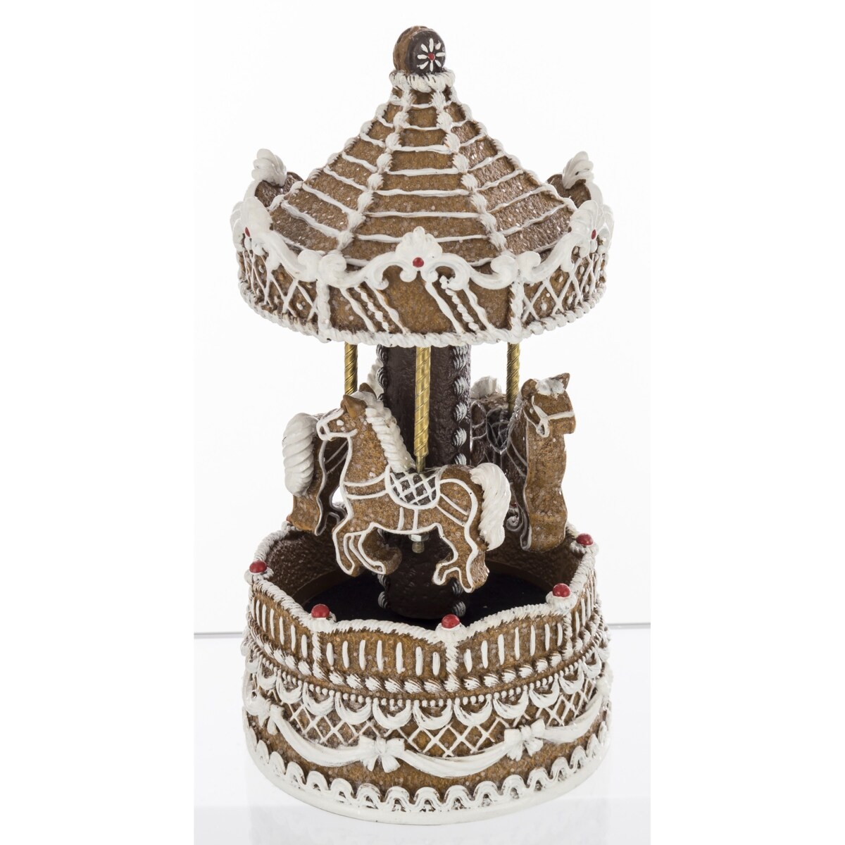 Karuzela z pozytywką brązowa 22x11,5 cm