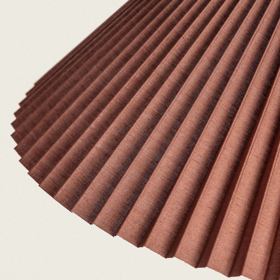 Lampa wisząca czekoladowa Plisse Ø47 cm