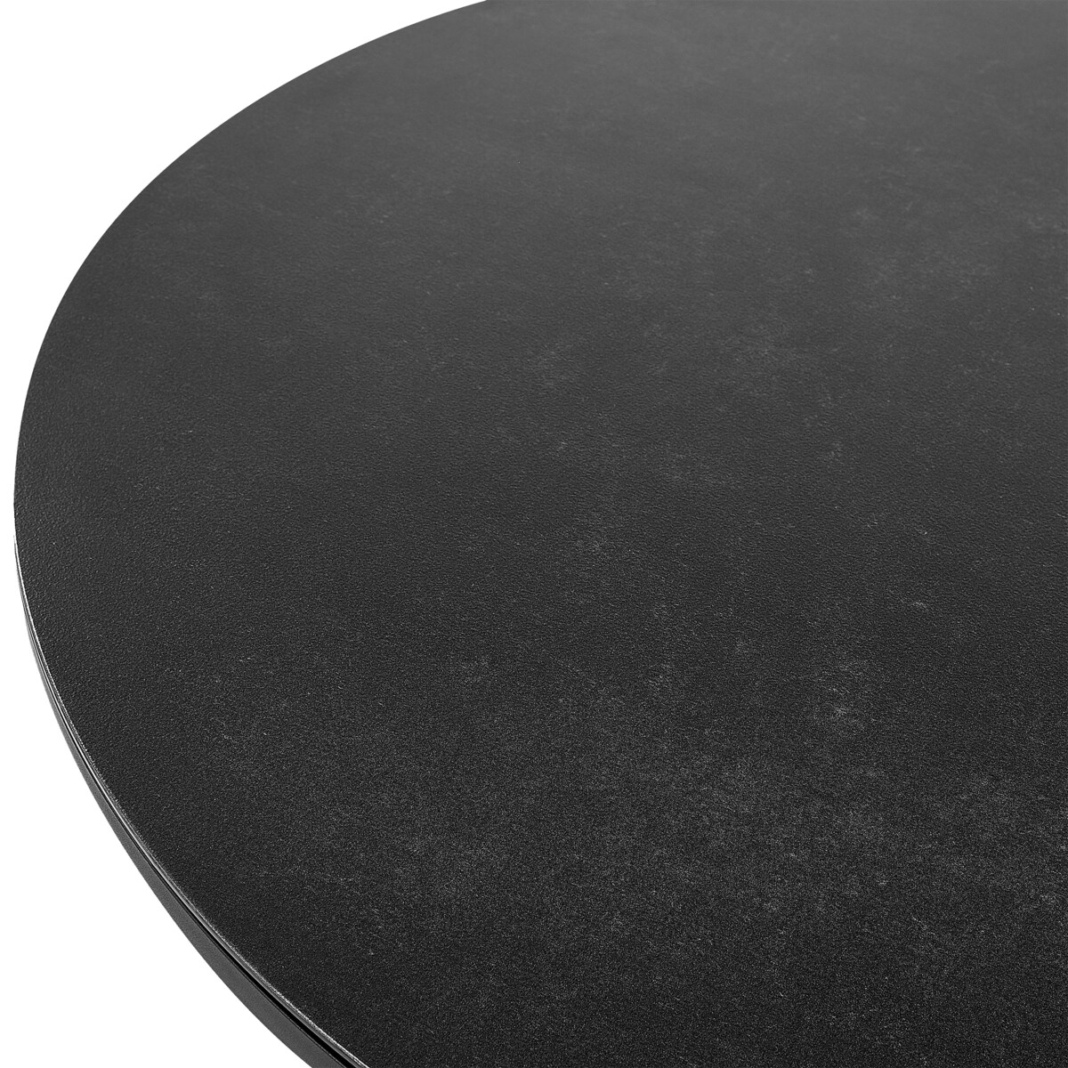 Stół ogrodowy OLMETTO 83 cm 110 cm Szkło Czarny