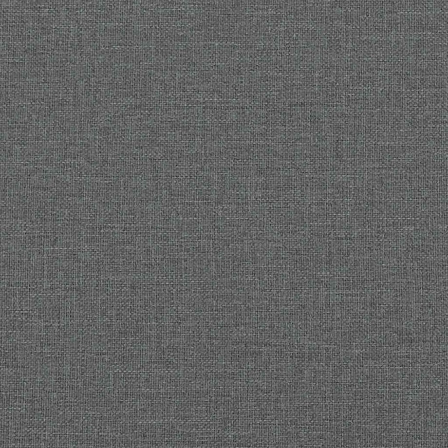 vidaXL Ławka z oparciem Ciemnoszara 120x62x75,5 cm Tkanina