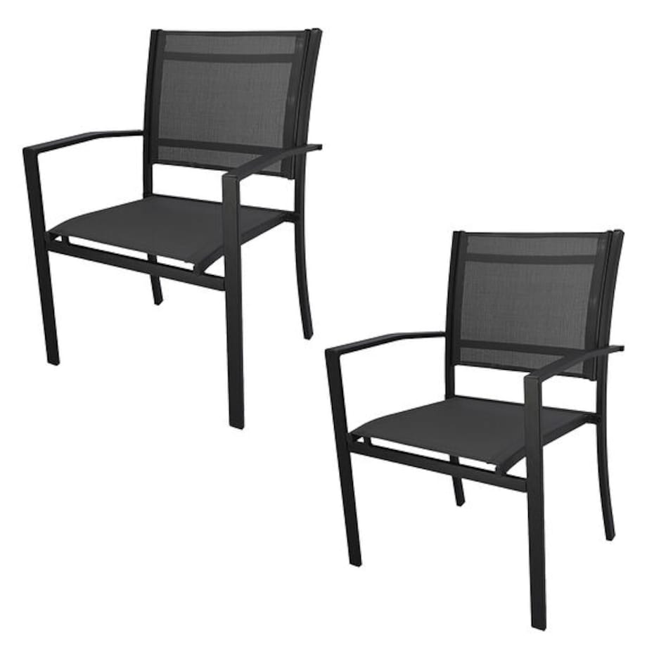 2 X Krzesło Ogorodowe Balkonowe Balkon Taras Komplet Zestaw Stal Nowoczesne