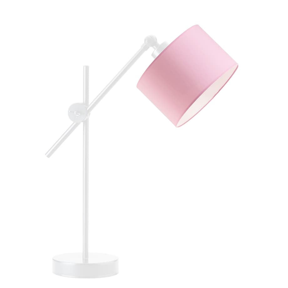 Lampka nocna przegubowa na biurko lampa biurkowa regulowana LED z abażurem walec MODERN