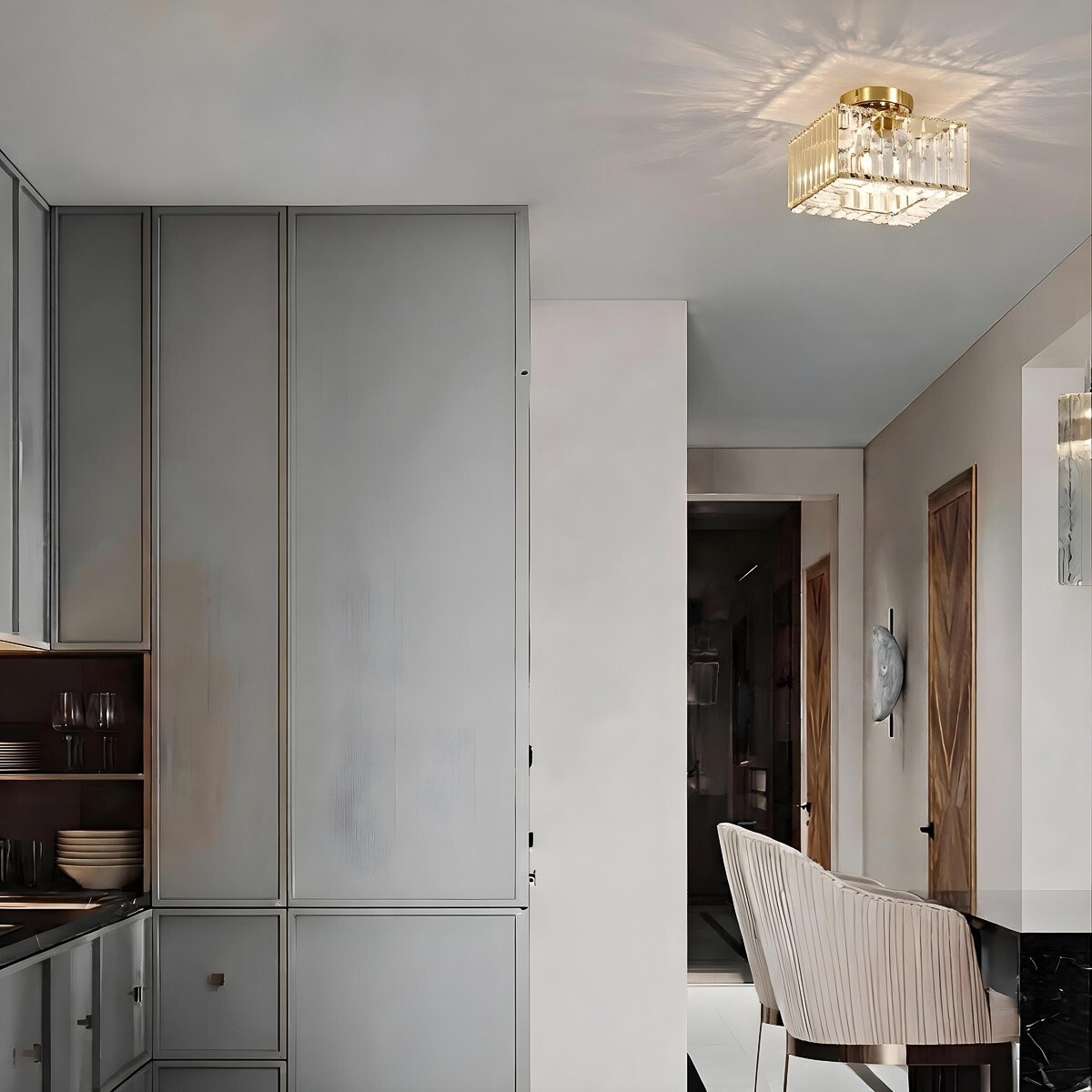 Plafon Light Prestige Vetro złoty 1 x E27 1 szt.