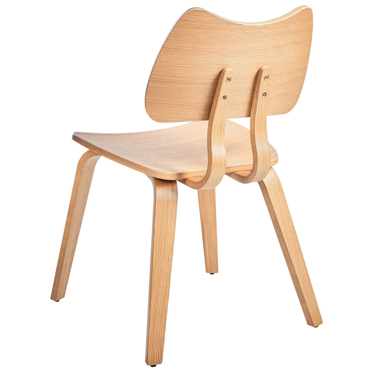 Zestaw 2 krzeseł do jadalni DIANA Drewno Jasnobrązowy