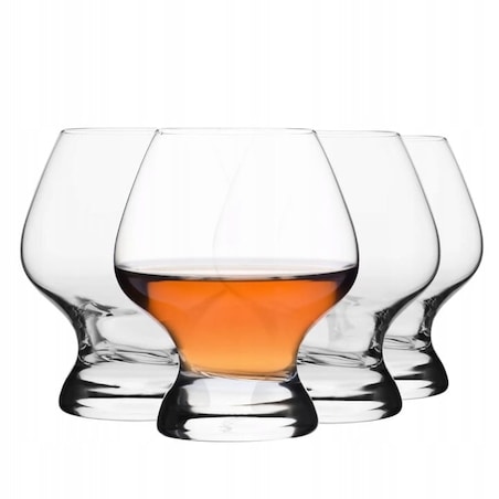 Kieliszki do Koniaku Rumu Brandy Shake 4 x 150 ml N°8 Krosno Zestaw Komplet