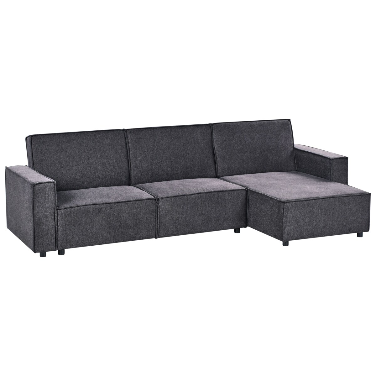 Narożnik lewostronny rozkładany grafitowy ROMEDAL II