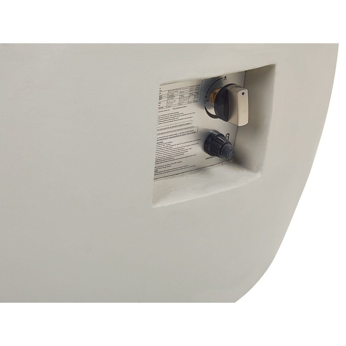 Palenisko ogrodowe jasnoszare INDUS II