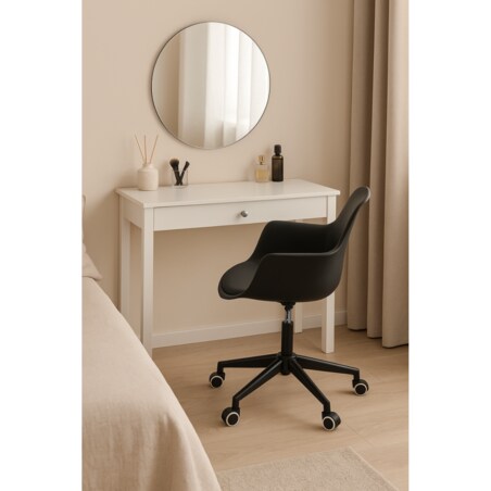 Krzesło obrotowe eleganckie INEZ czarne