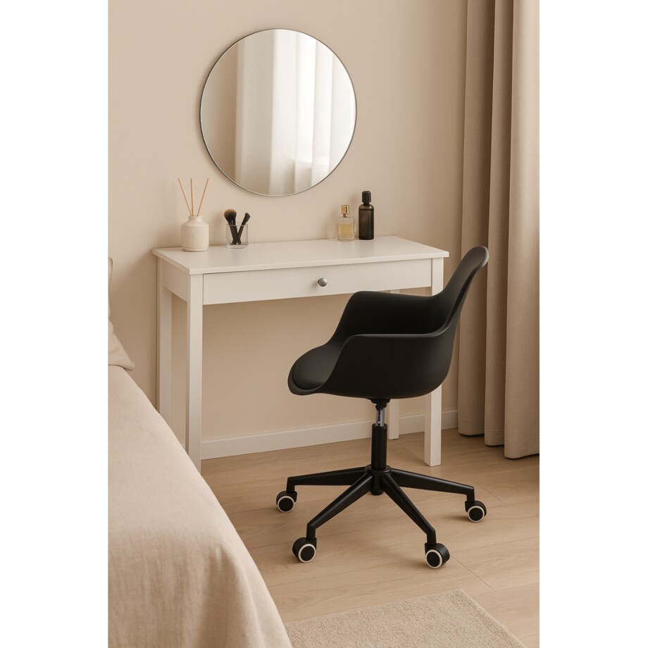 Krzesło obrotowe eleganckie INEZ czarne