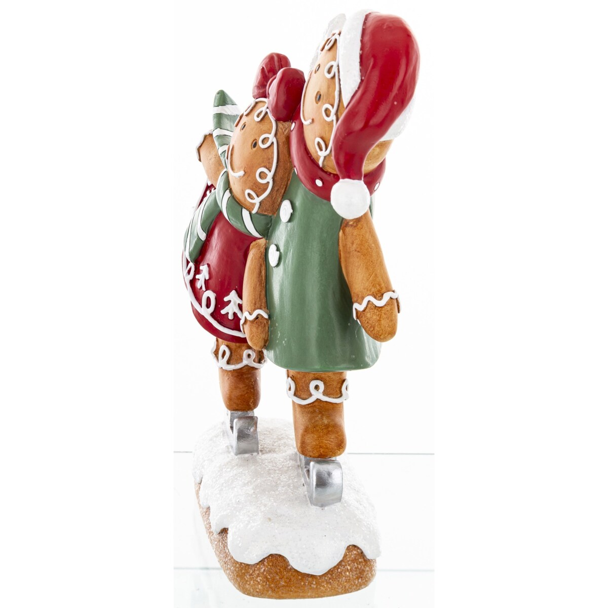 Figurka - piernikowe dzieci na łyżwach 20x15 cm PATTINATORI