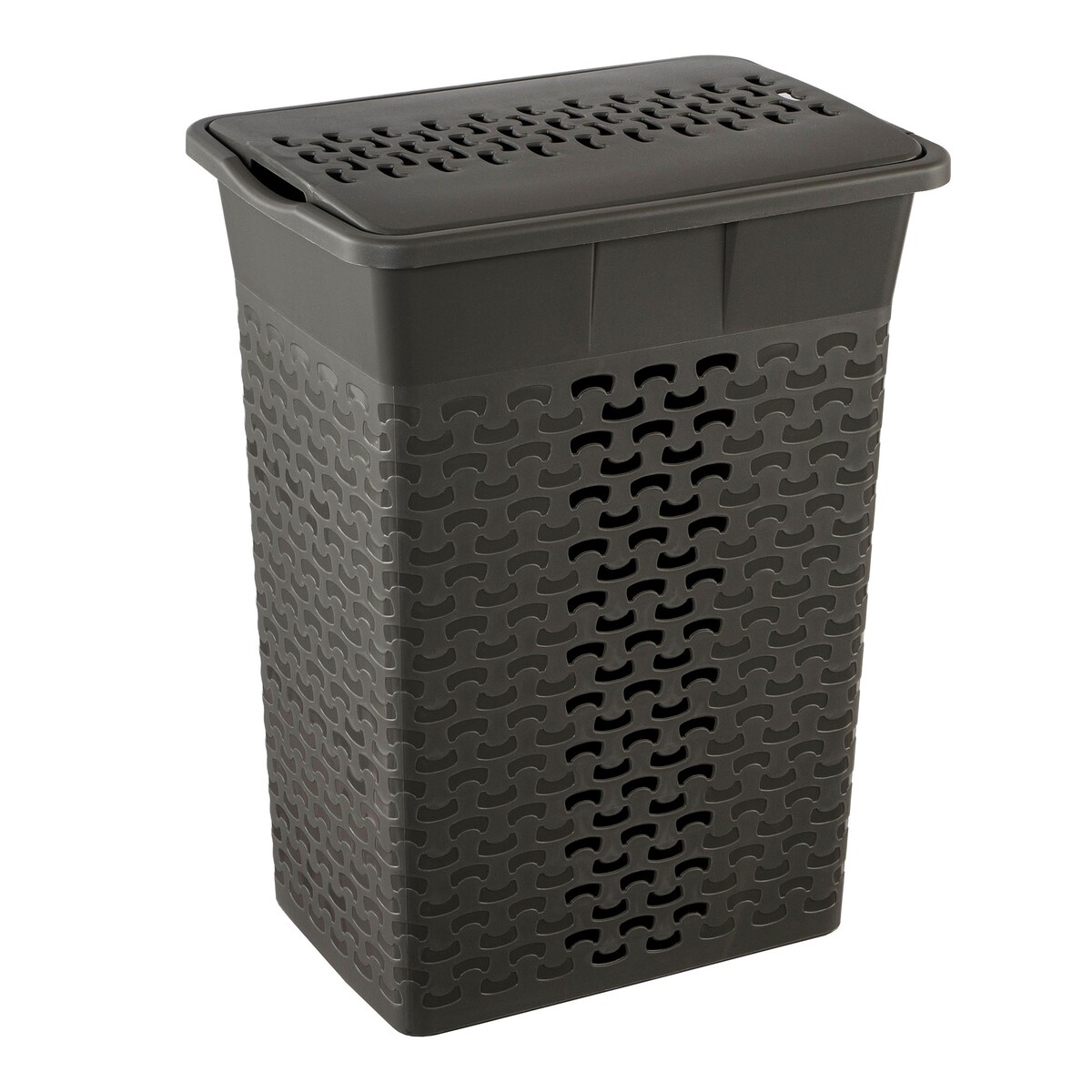 Kosz Na Pranie Bieliznę Wolnostojący Łazienkowy 35 L Szary Melanż