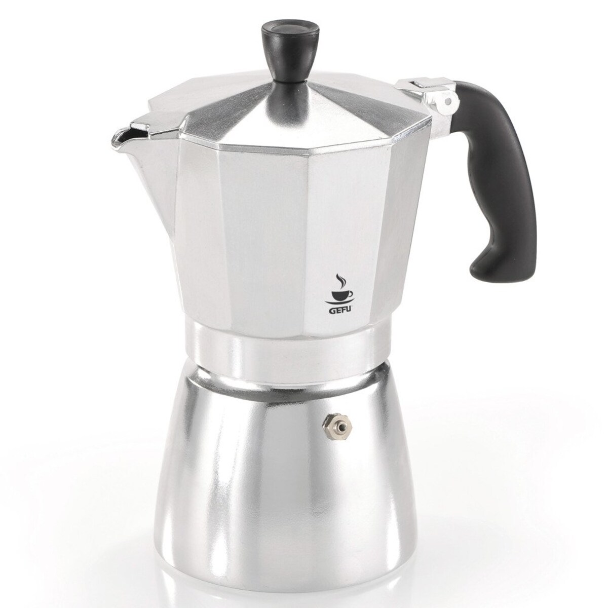 Kawiarka z izolowaną rączką na 3 filiżanki espresso, aluminiowy zaparzacz do kawy