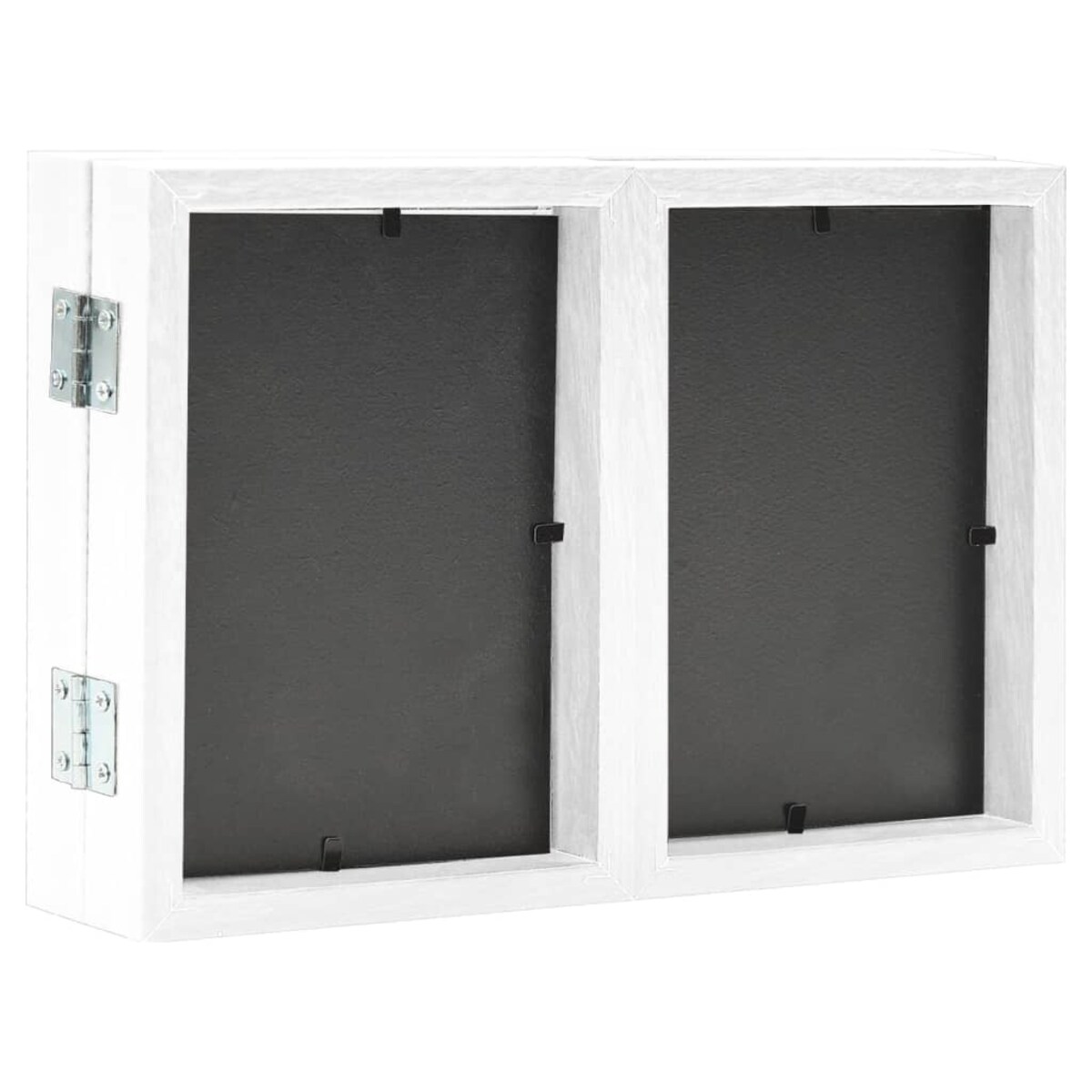 vidaXL Trójdzielna ramka na zdjęcia, biała, 28x18 cm + 2 x (13x18 cm)