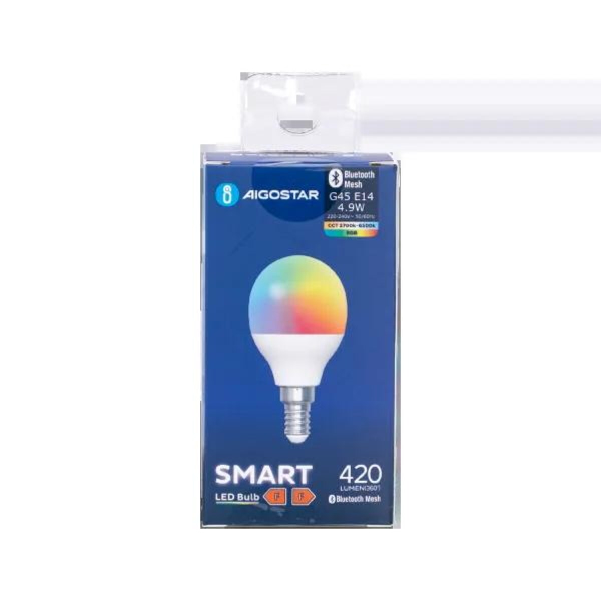 bluetooth mesh g45 e14 4,9w rgb+cct