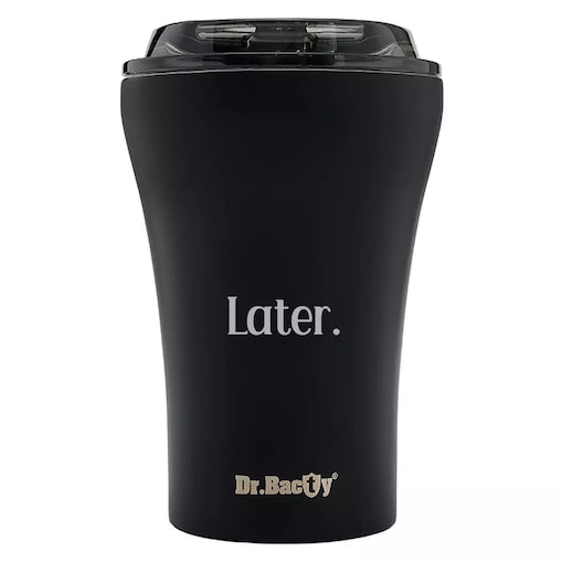 Kubek wielokrotnego użytku Dr.Bacty Apollo 227 ml - Later - czarny