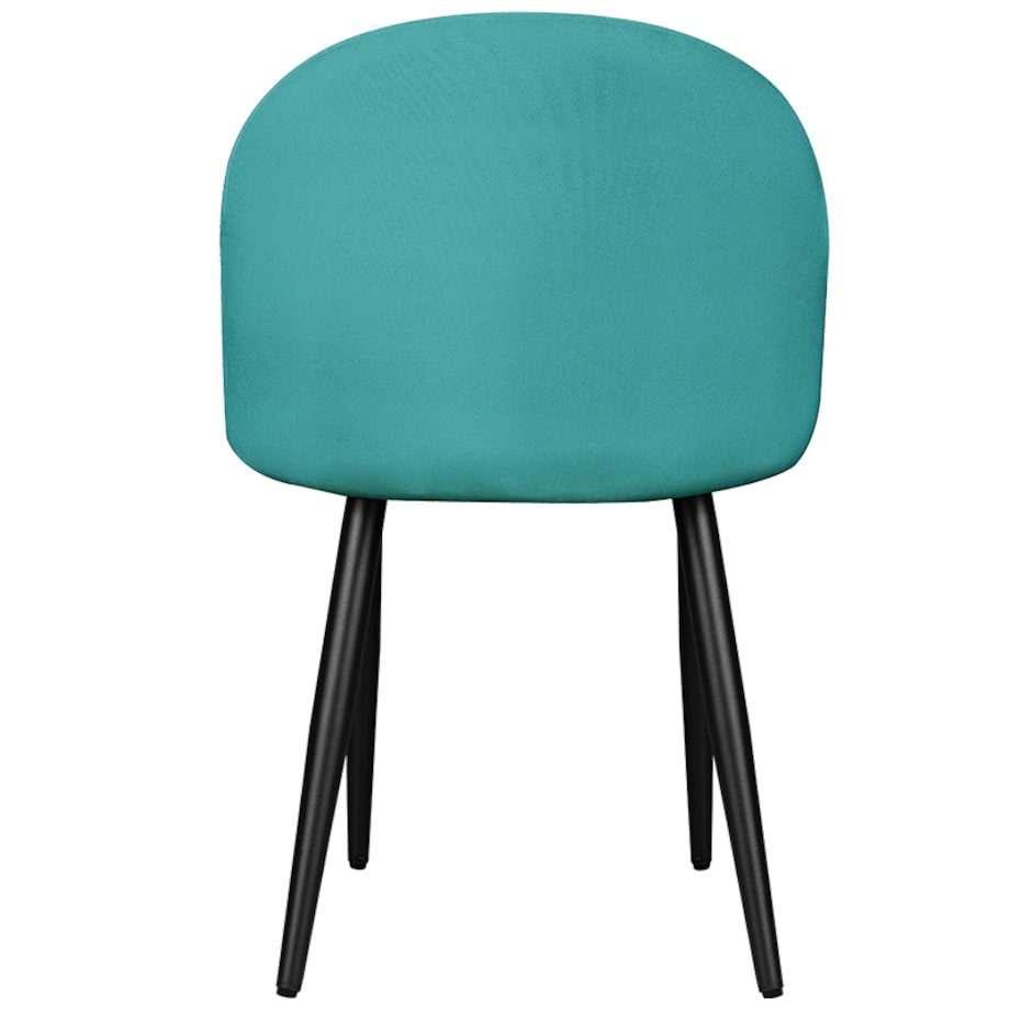 Krzesło tapicerowane do salonu jadalni welurowe zielone velvet