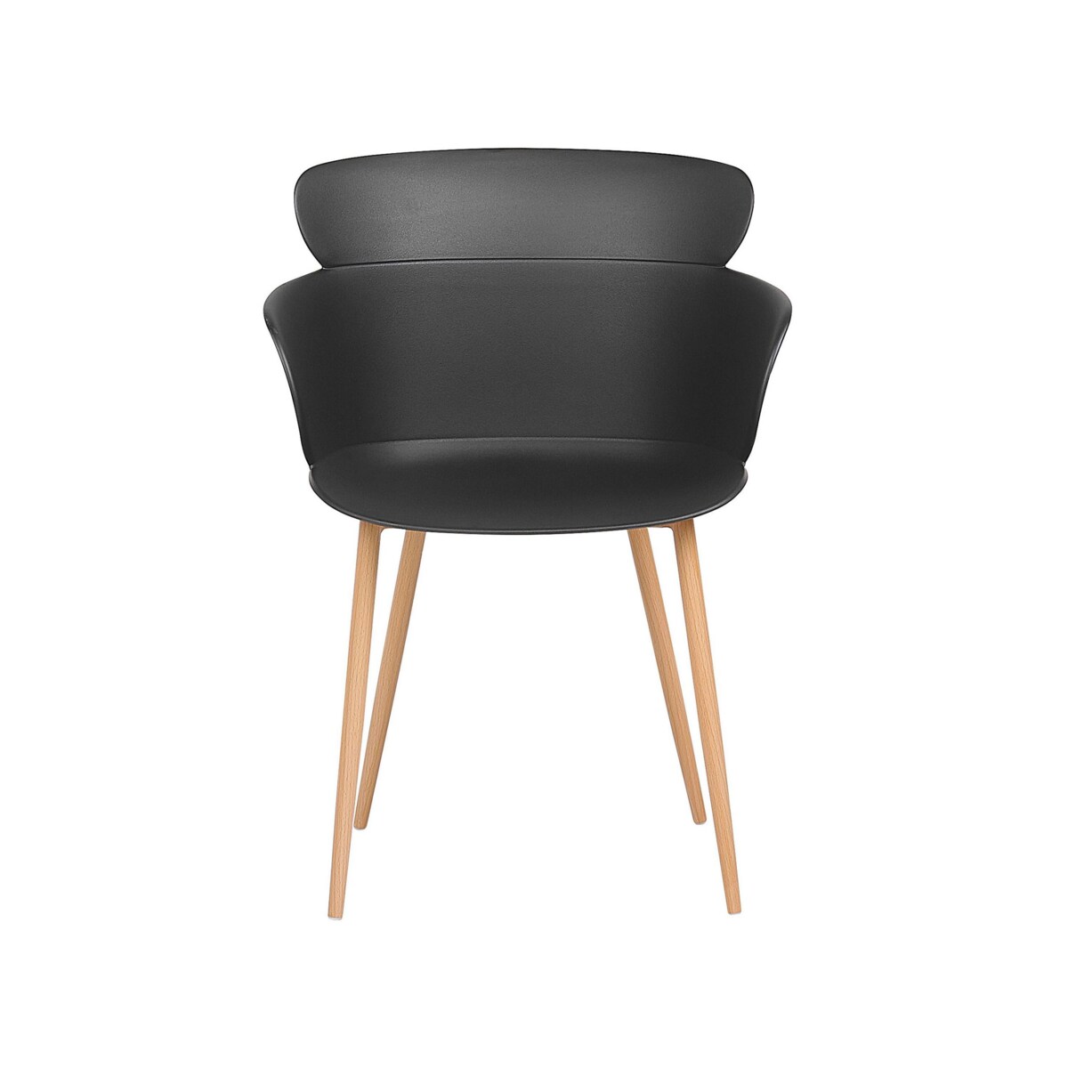 Zestaw 2 krzeseł do jadalni czarny SUMKLEY