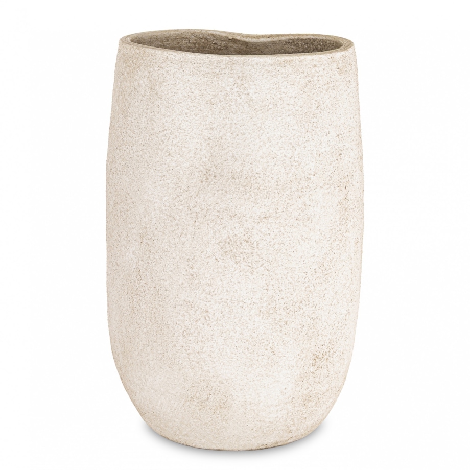 Wazon ceramiczny 37x22x15 cm BUZZY beżowy