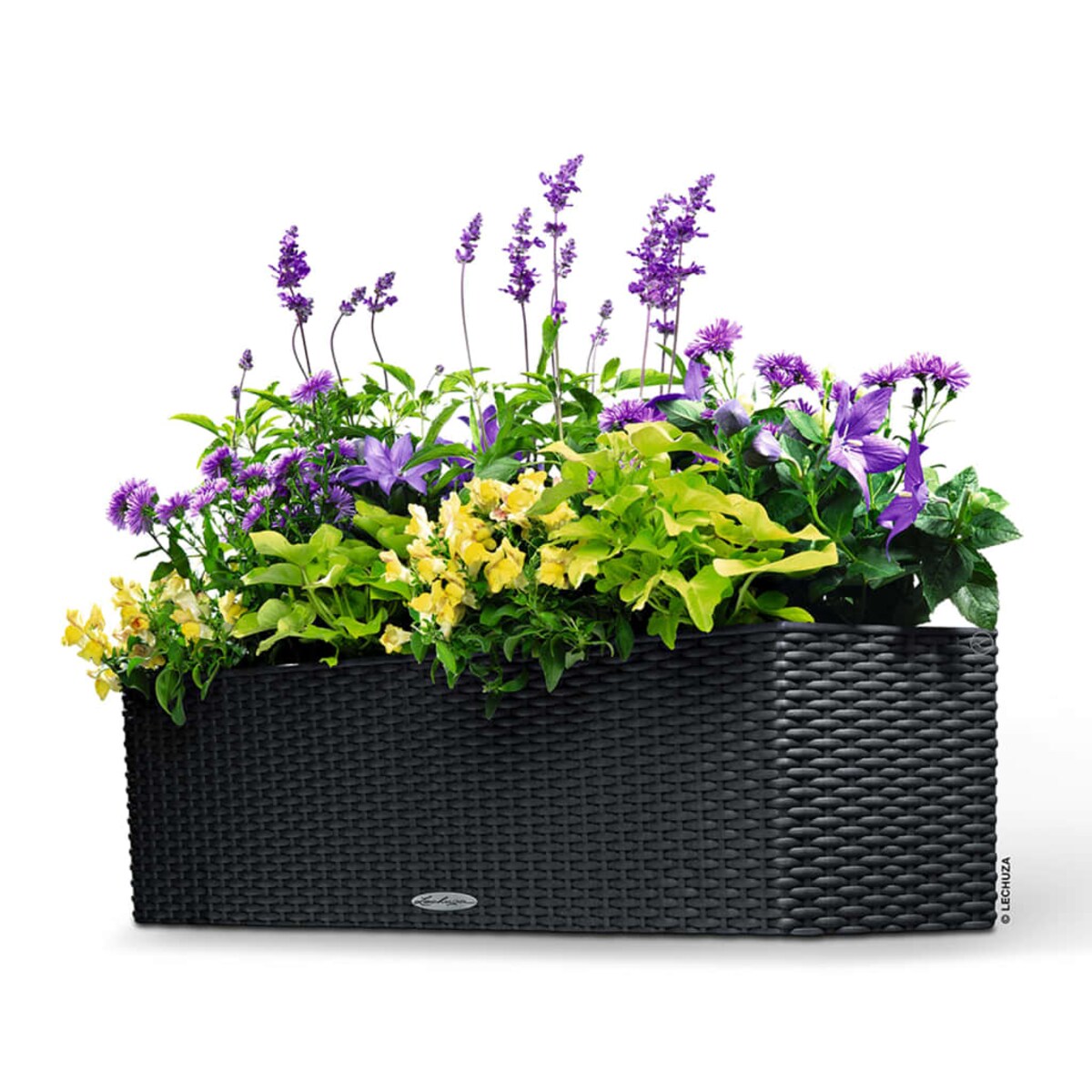 LECHUZA Doniczka BALCONERA Cottage 80 ALL-IN-ONE, kolor granitu