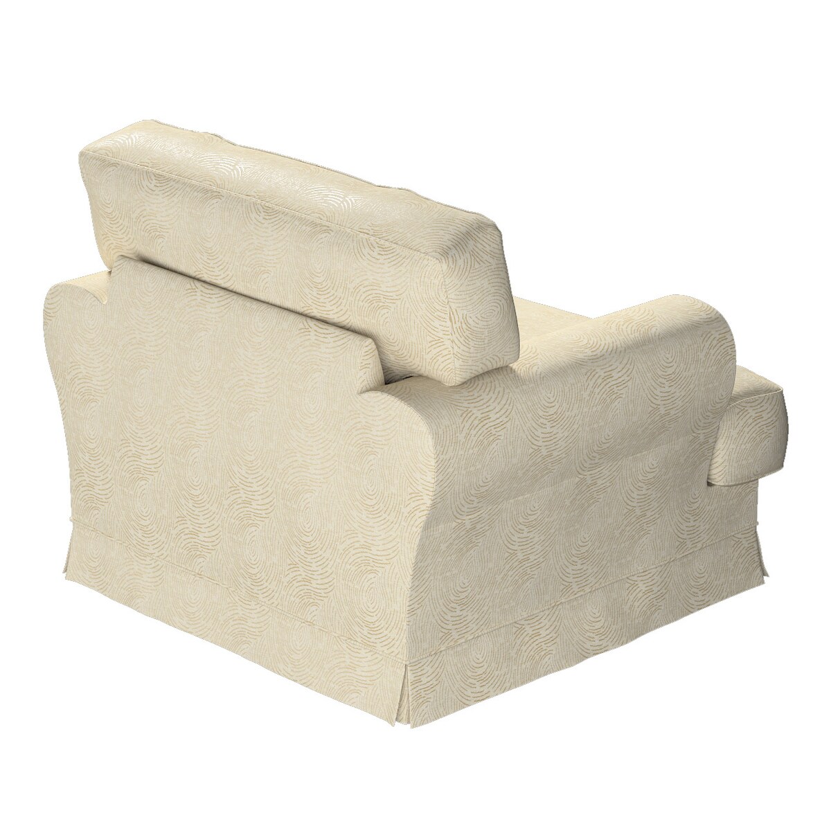 Pokrowiec na fotel Ekeskog, beżowo-złoty wzór, Fotel Ekeskog, Living II