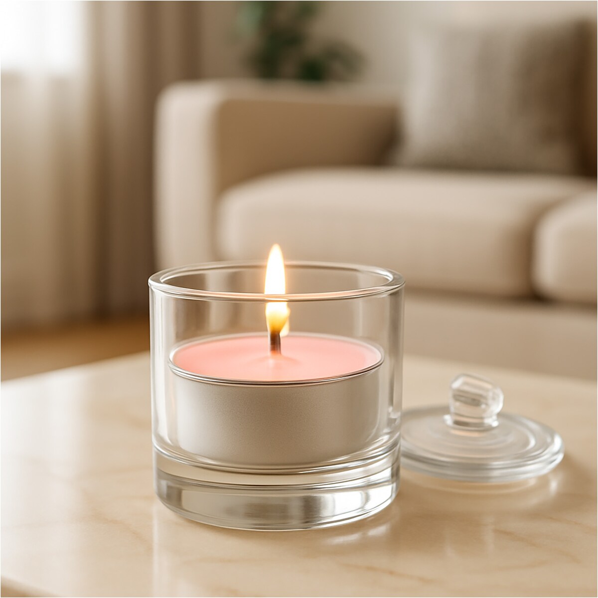 Świeczki Zapachowe Parafinowe Tealight Małe Podgrzewacze Zestaw 10 Szt. Rose And Oud Wood