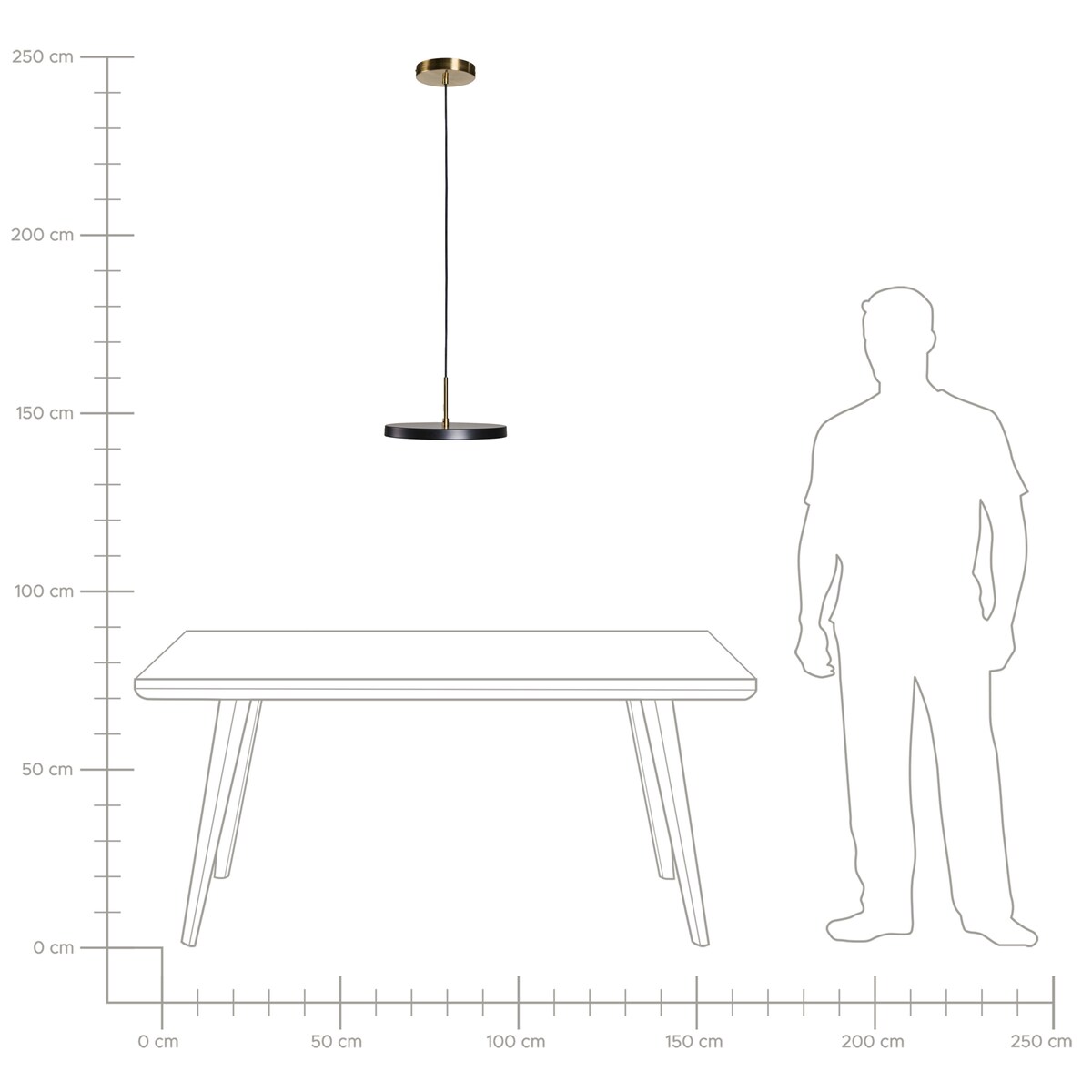 Lampa wisząca LED EVENLODE Metal Czarny